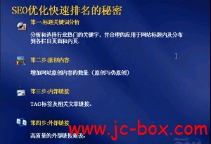 站长联盟SEO技术及实战排名系列培训教程