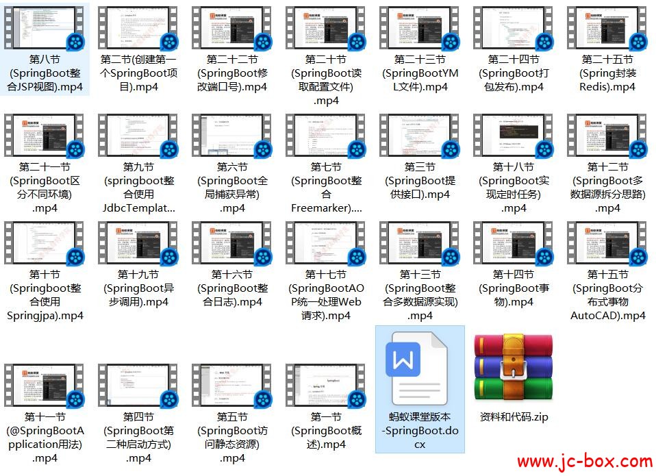 JAVA-041-2018年史上最全Spring Boot视频教程（1.5和2.0版本）