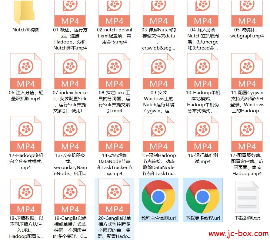 Nutch搜索引擎高级视频教程
