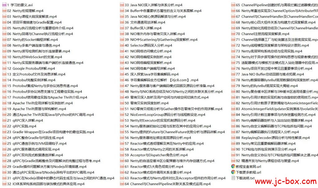 精通并发与netty视频教程（2018最新课程）