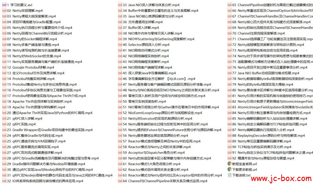 精通并发与netty视频教程(2018最新课程)